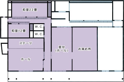 間取り図：第一斎場